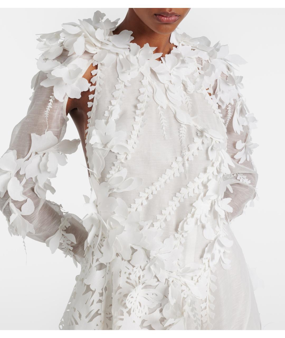 ZIMMERMANN Белое льняное вечернее платье, фото 6