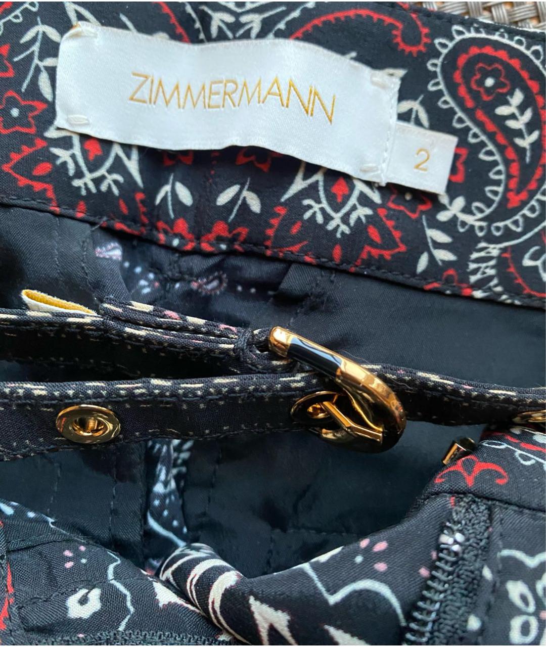 ZIMMERMANN Мульти шелковые брюки широкие, фото 6