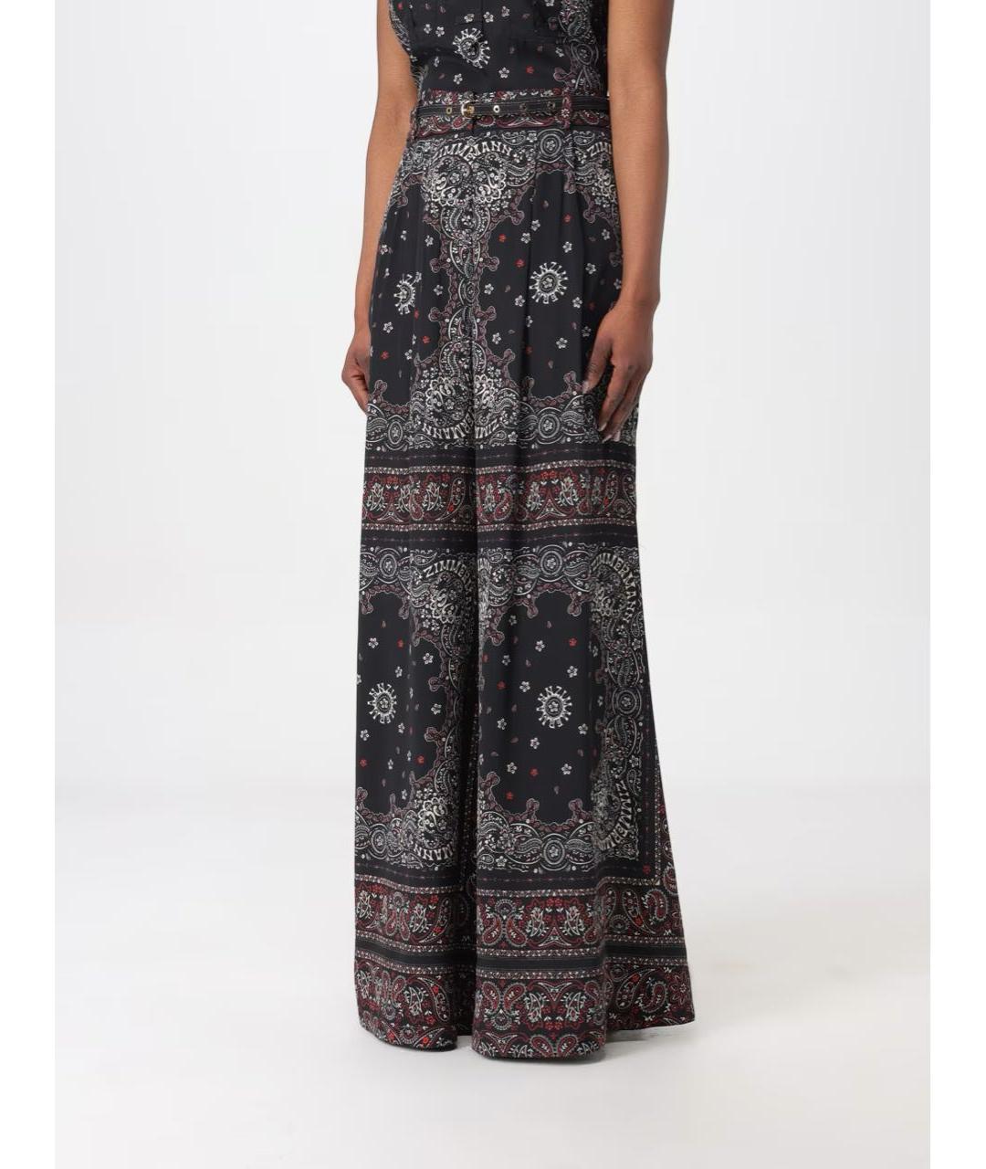 ZIMMERMANN Мульти шелковые брюки широкие, фото 3