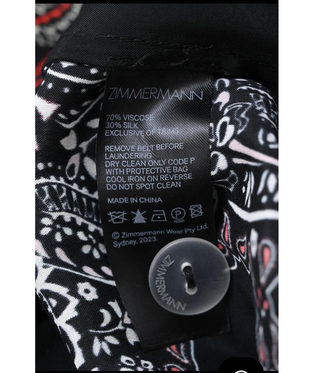 ZIMMERMANN Мульти шелковые брюки широкие, фото 7