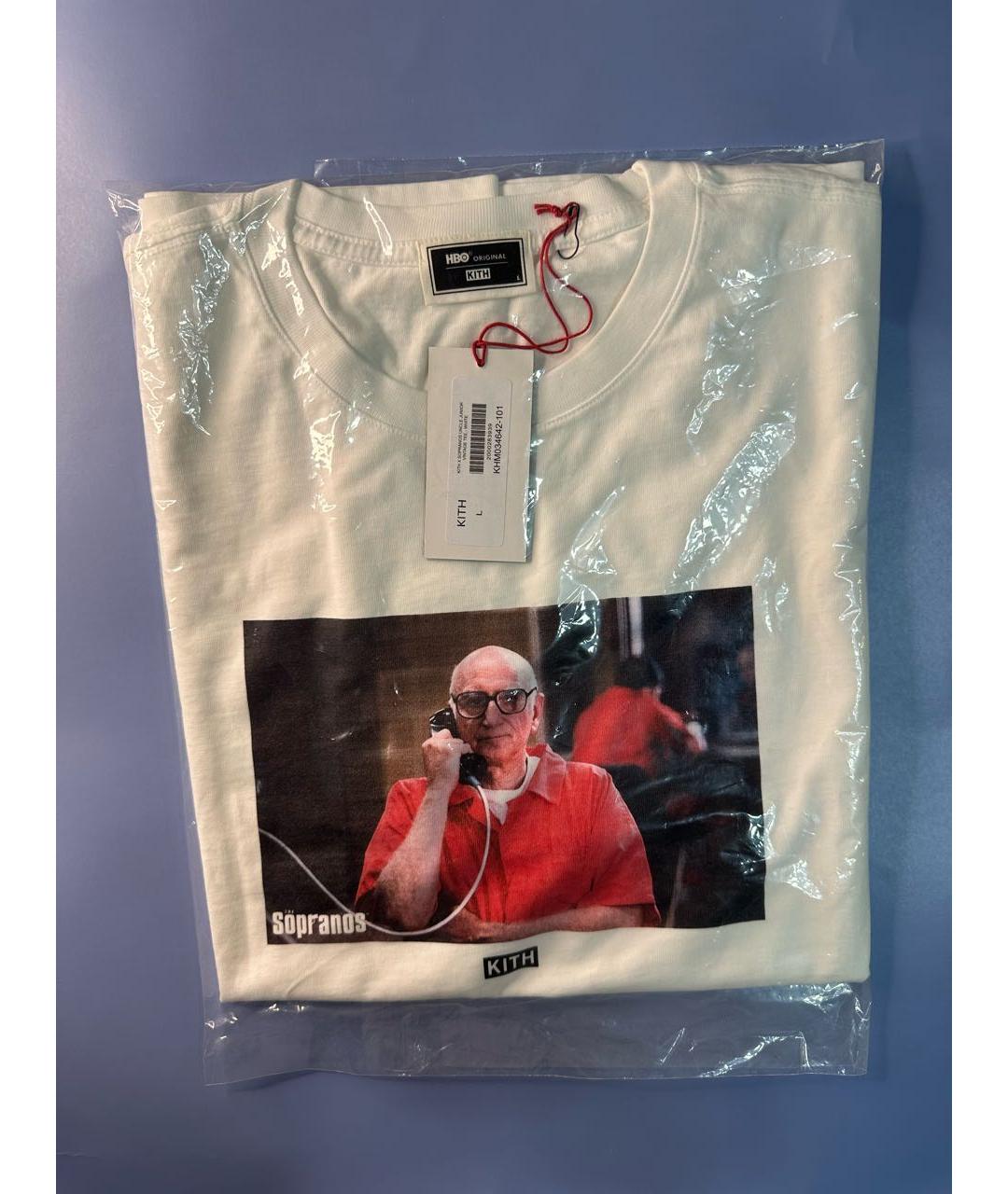 KITH Белая хлопковая футболка, фото 5