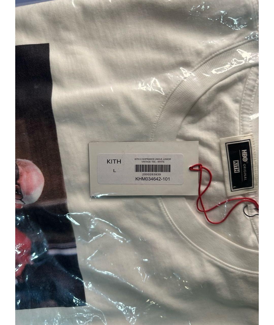 KITH Белая хлопковая футболка, фото 6