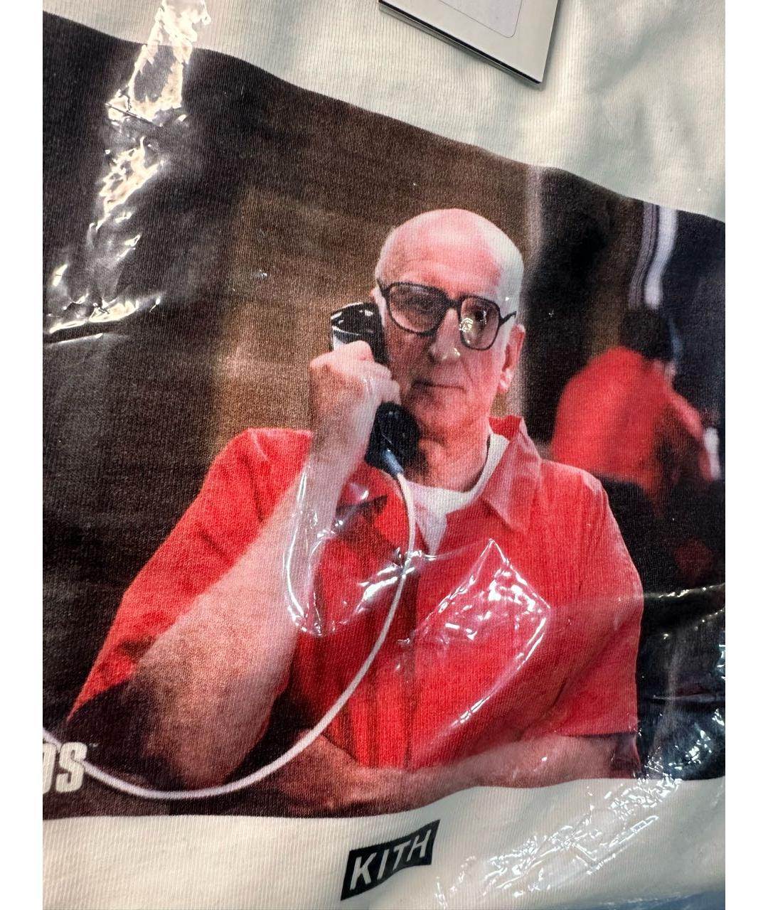 KITH Белая хлопковая футболка, фото 8