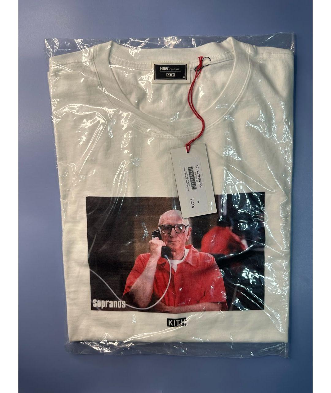 KITH Белая хлопковая футболка, фото 2