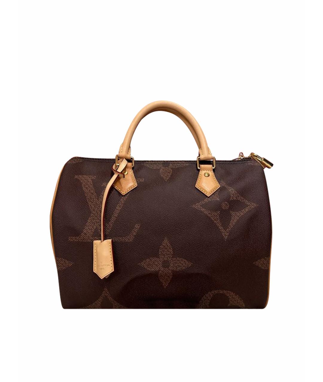 LOUIS VUITTON Коричневая сумка с короткими ручками, фото 1