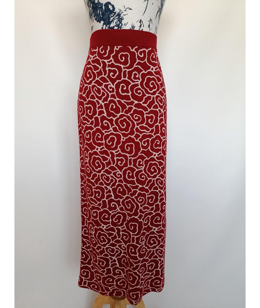 WEEKEND MAX MARA Бордовый вискозный костюм с юбками, фото 5