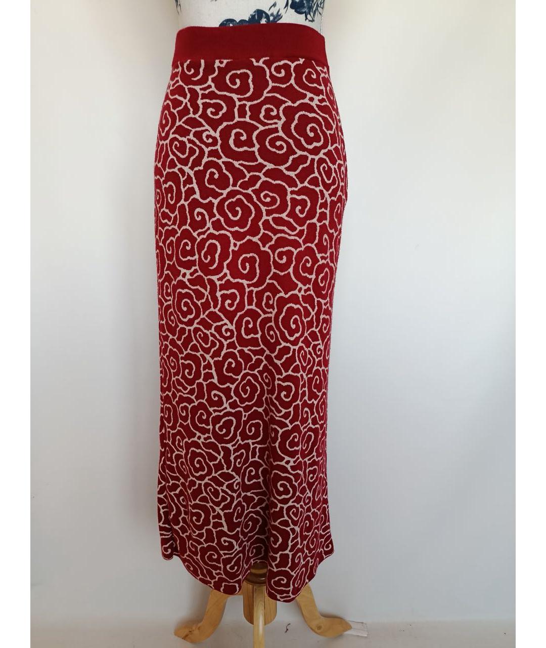 WEEKEND MAX MARA Бордовый вискозный костюм с юбками, фото 2