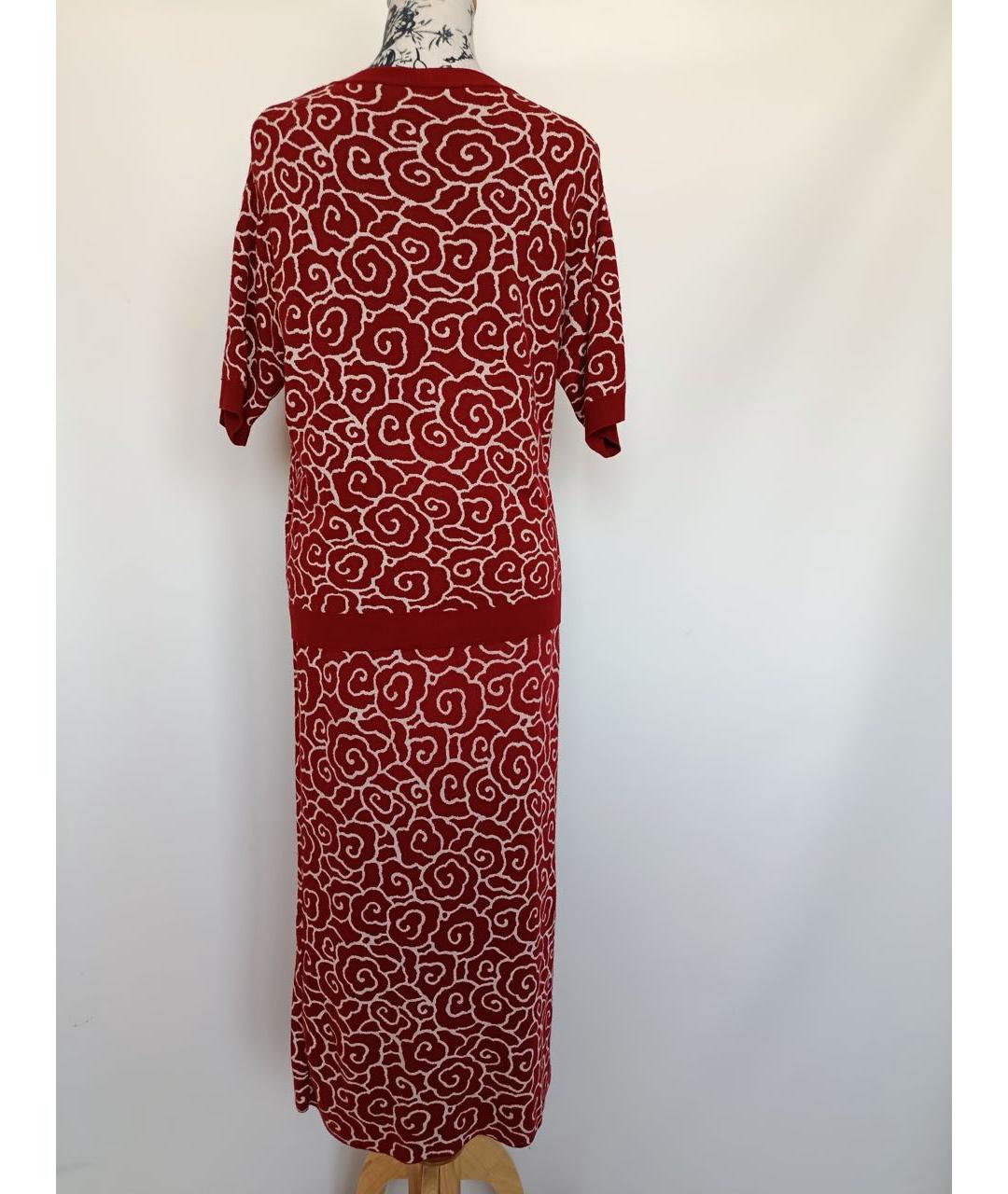 WEEKEND MAX MARA Бордовый вискозный костюм с юбками, фото 4