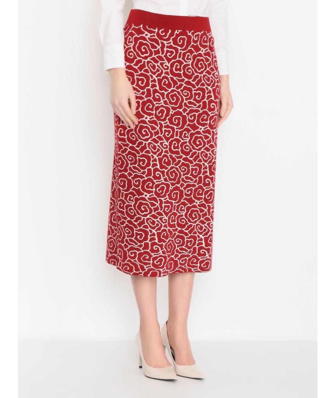 WEEKEND MAX MARA Бордовый вискозный костюм с юбками, фото 8