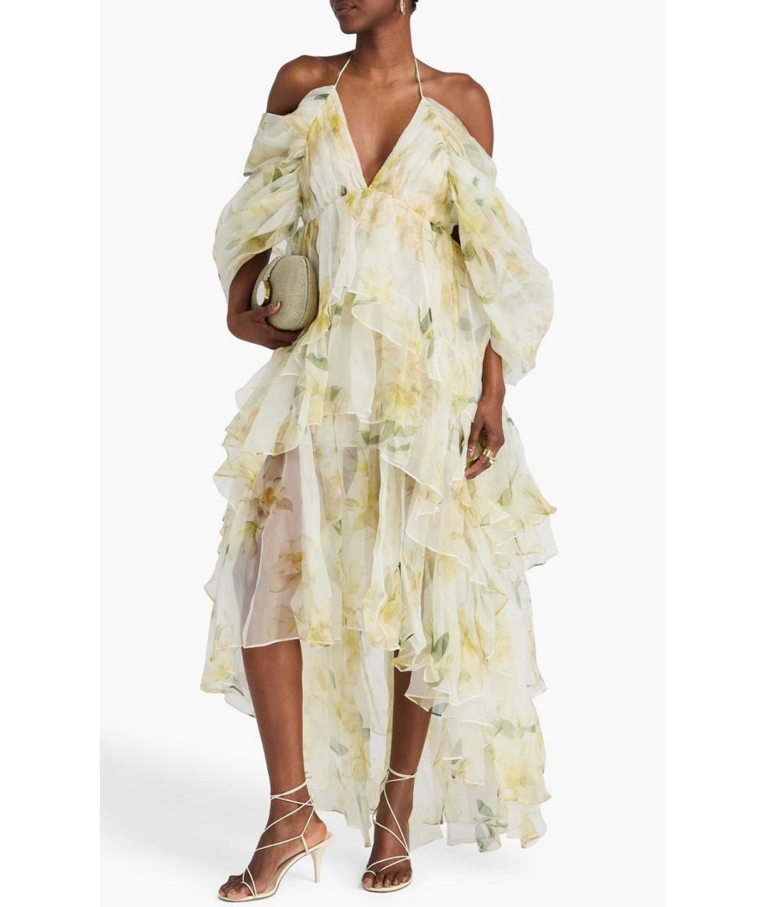 ZIMMERMANN Желтое шелковое вечернее платье, фото 2