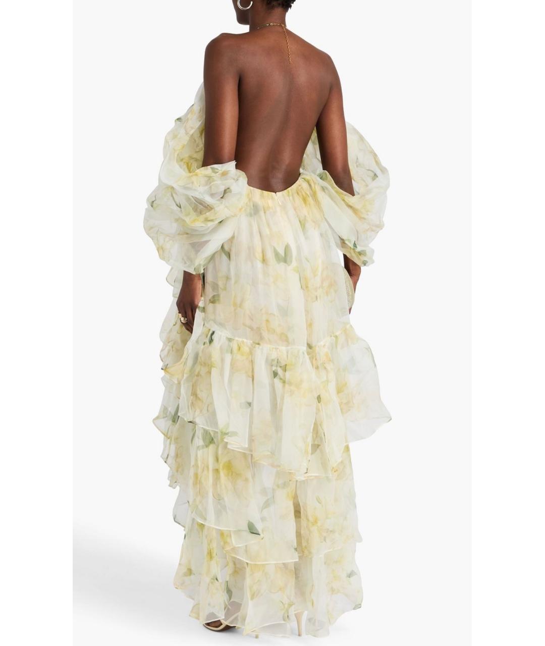 ZIMMERMANN Желтое шелковое вечернее платье, фото 3