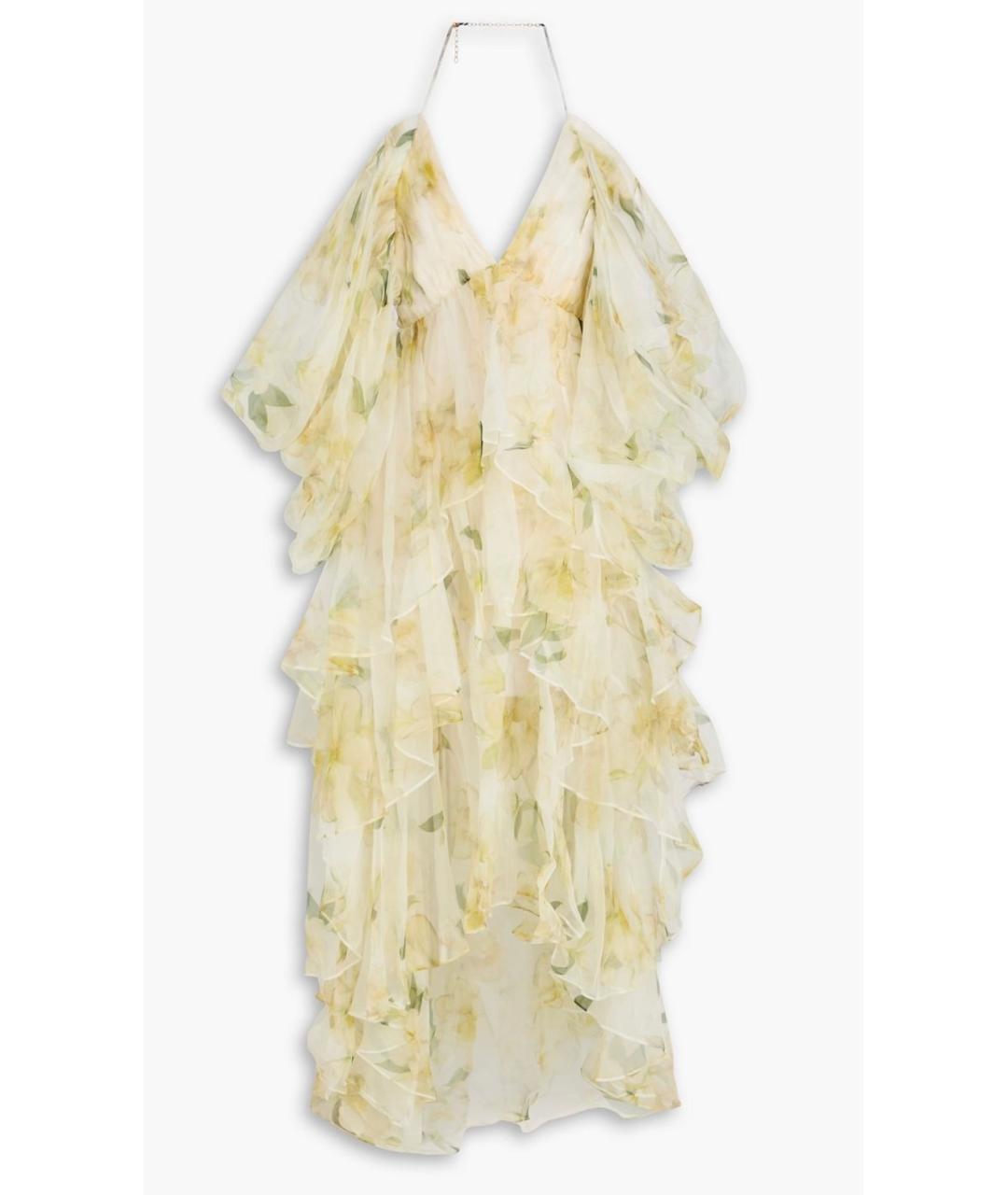 ZIMMERMANN Желтое шелковое вечернее платье, фото 4