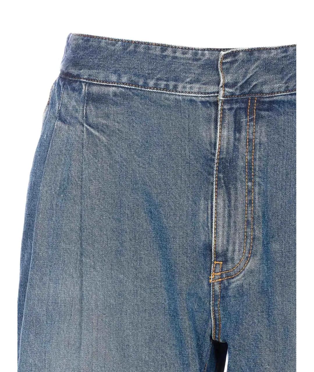 ALAIA Синие хлопковые прямые джинсы, фото 4