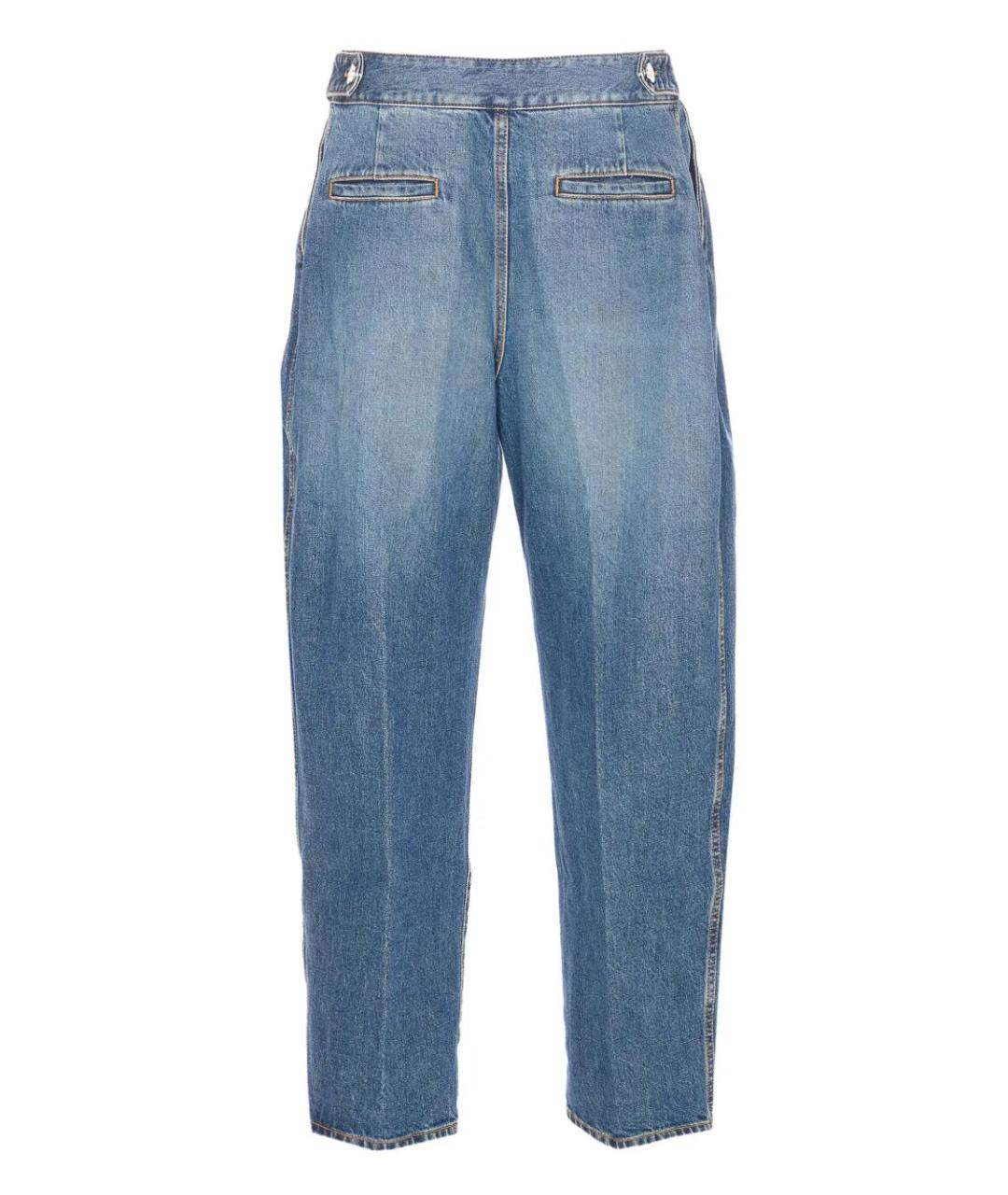 ALAIA Синие хлопковые прямые джинсы, фото 2