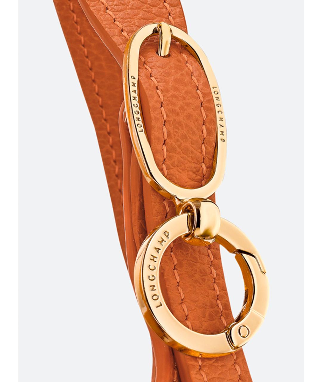 LONGCHAMP Оранжевая кожаная сумка тоут, фото 4