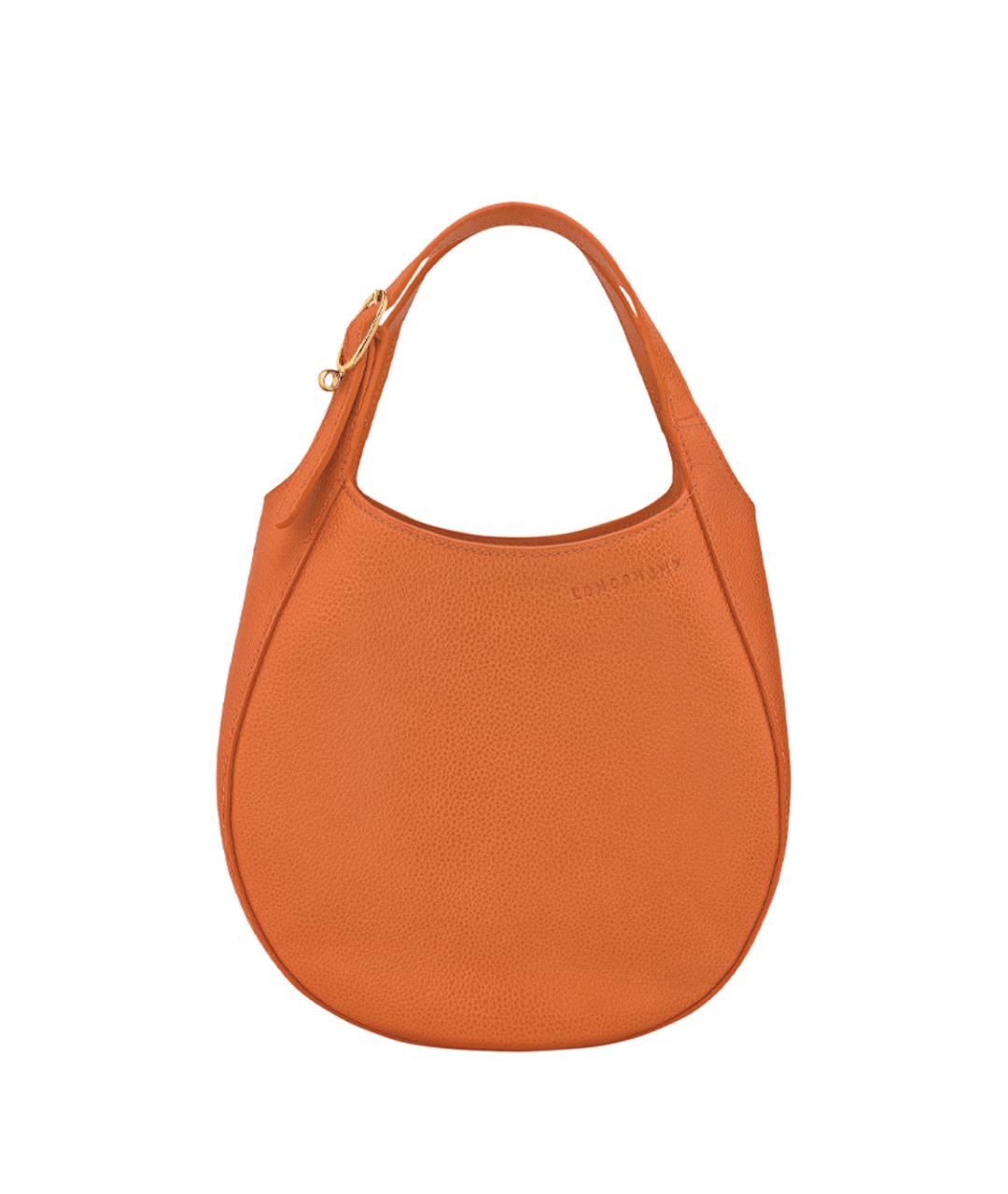 LONGCHAMP Оранжевая кожаная сумка тоут, фото 1