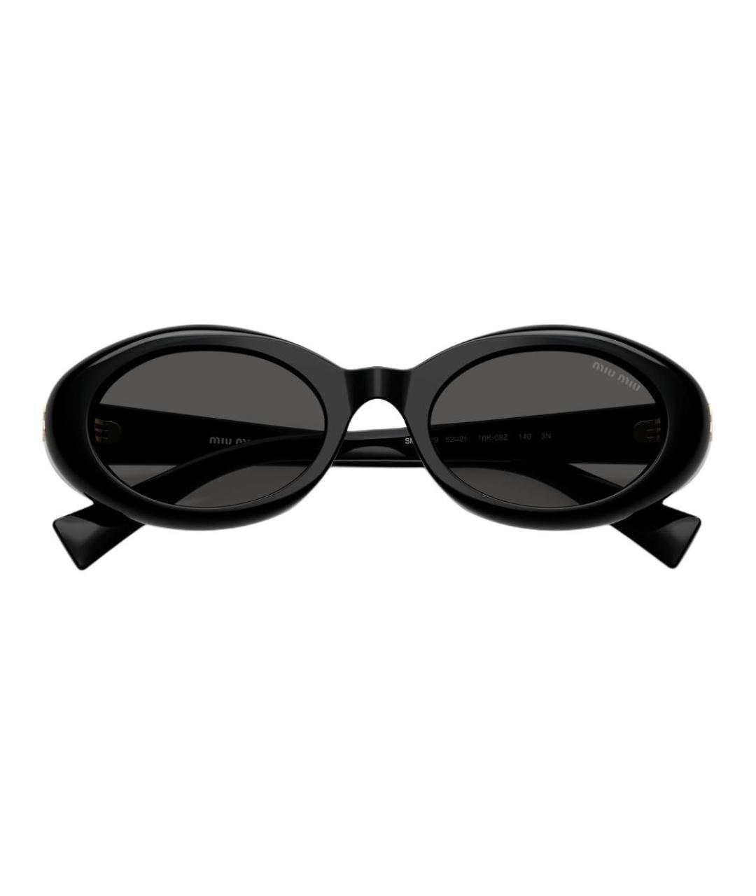 MIU MIU Черные пластиковые солнцезащитные очки, фото 5