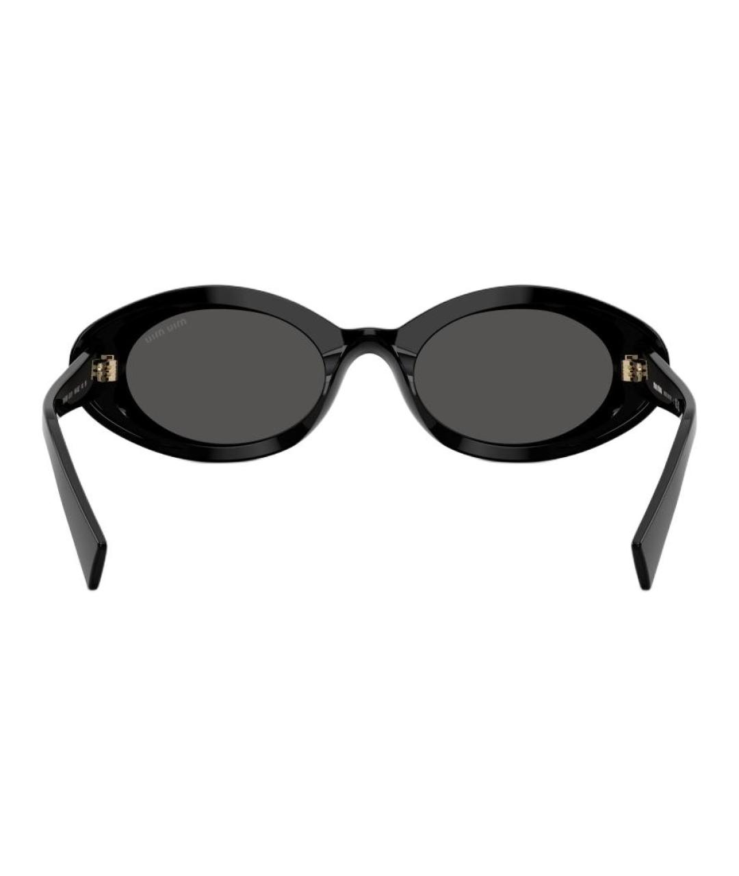 MIU MIU Черные пластиковые солнцезащитные очки, фото 4