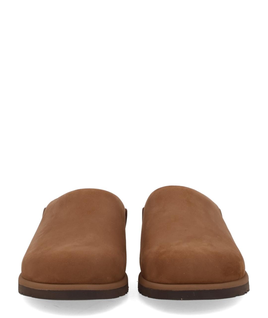 UGG AUSTRALIA Коричневые кожаные мюли, фото 3