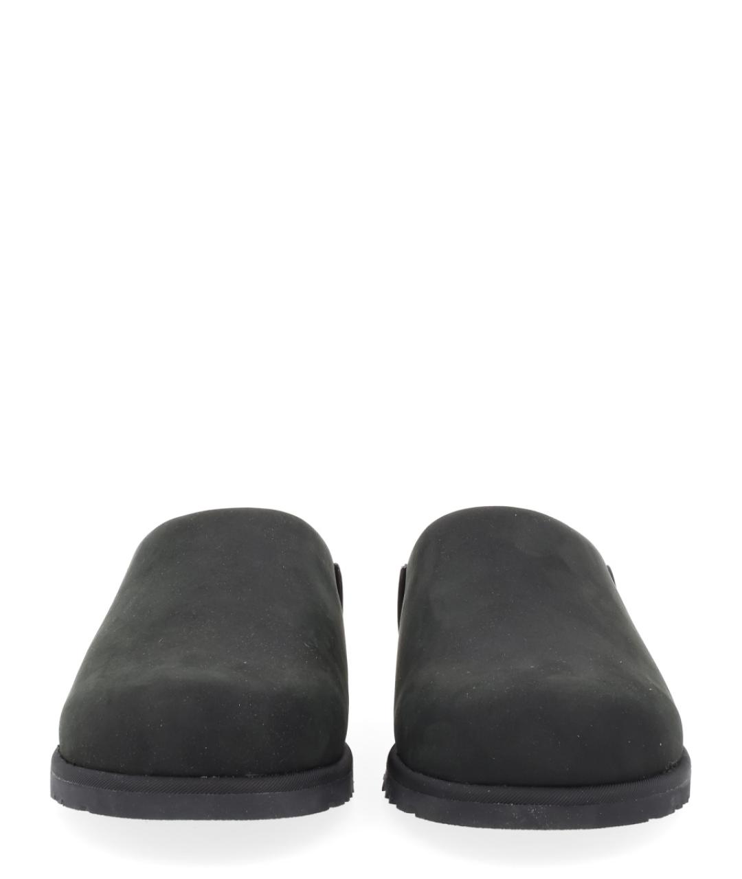 UGG AUSTRALIA Черные кожаные мюли, фото 3