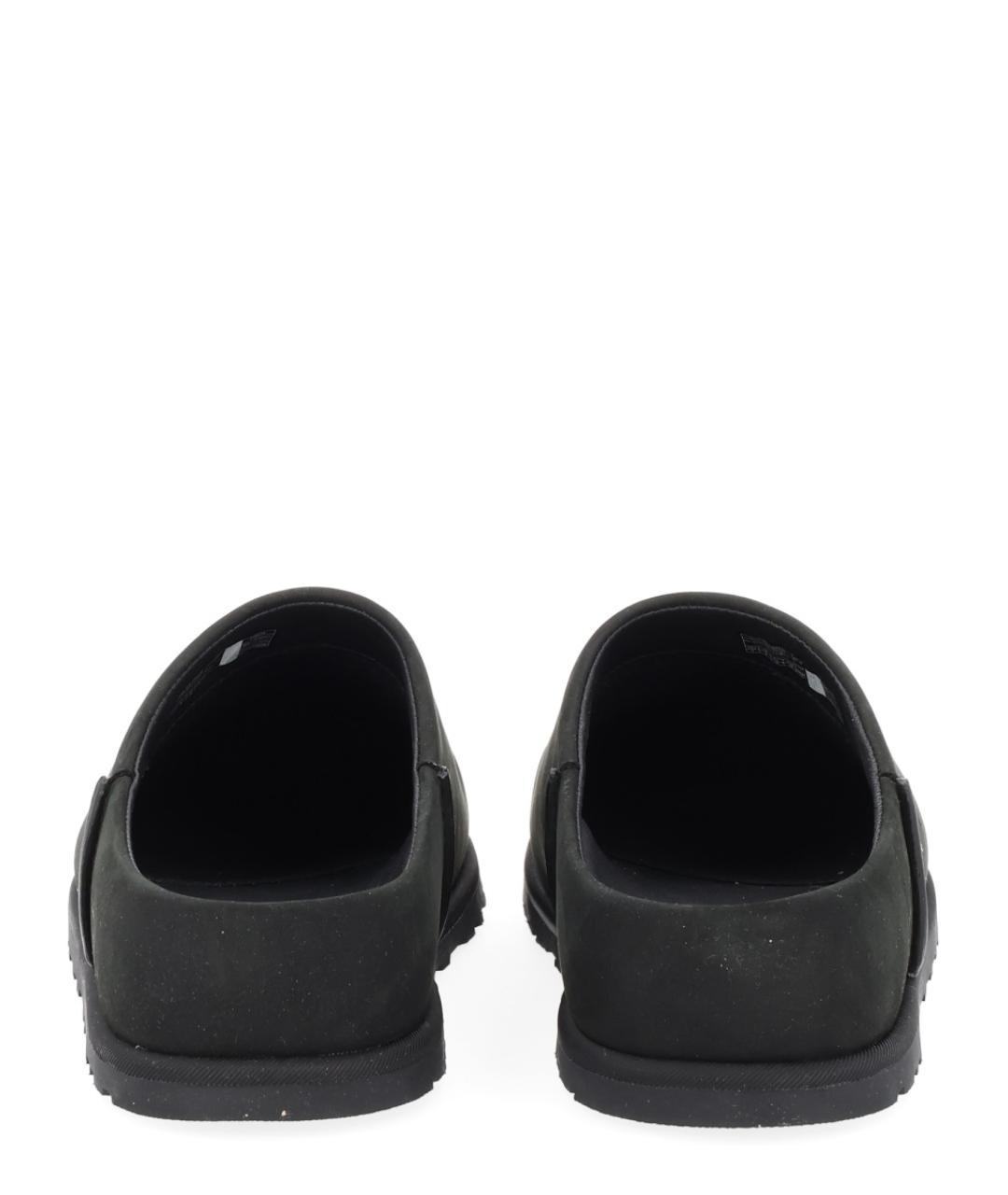 UGG AUSTRALIA Черные кожаные мюли, фото 4