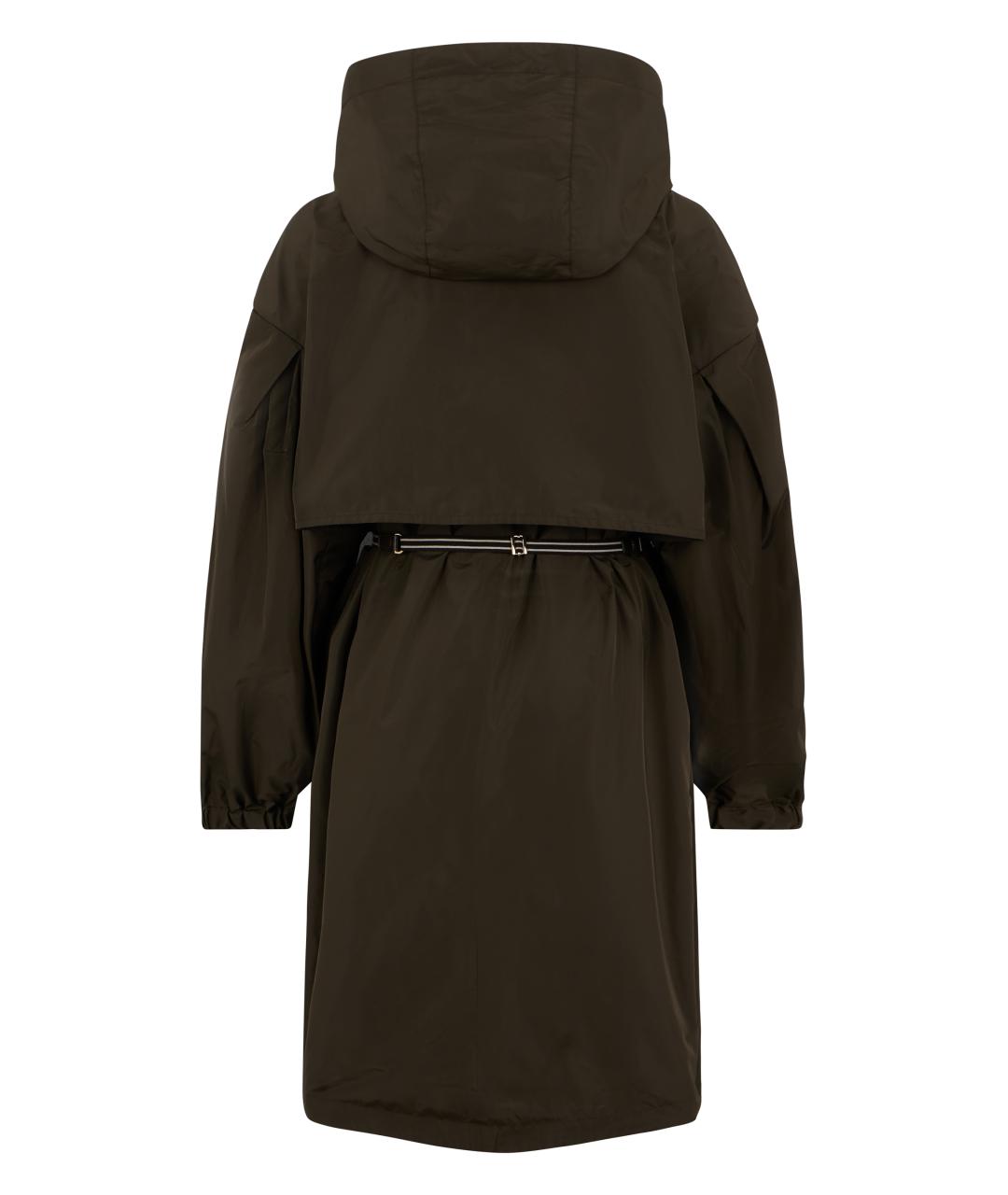 'S MAX MARA Хаки полиэстеровая парка, фото 2