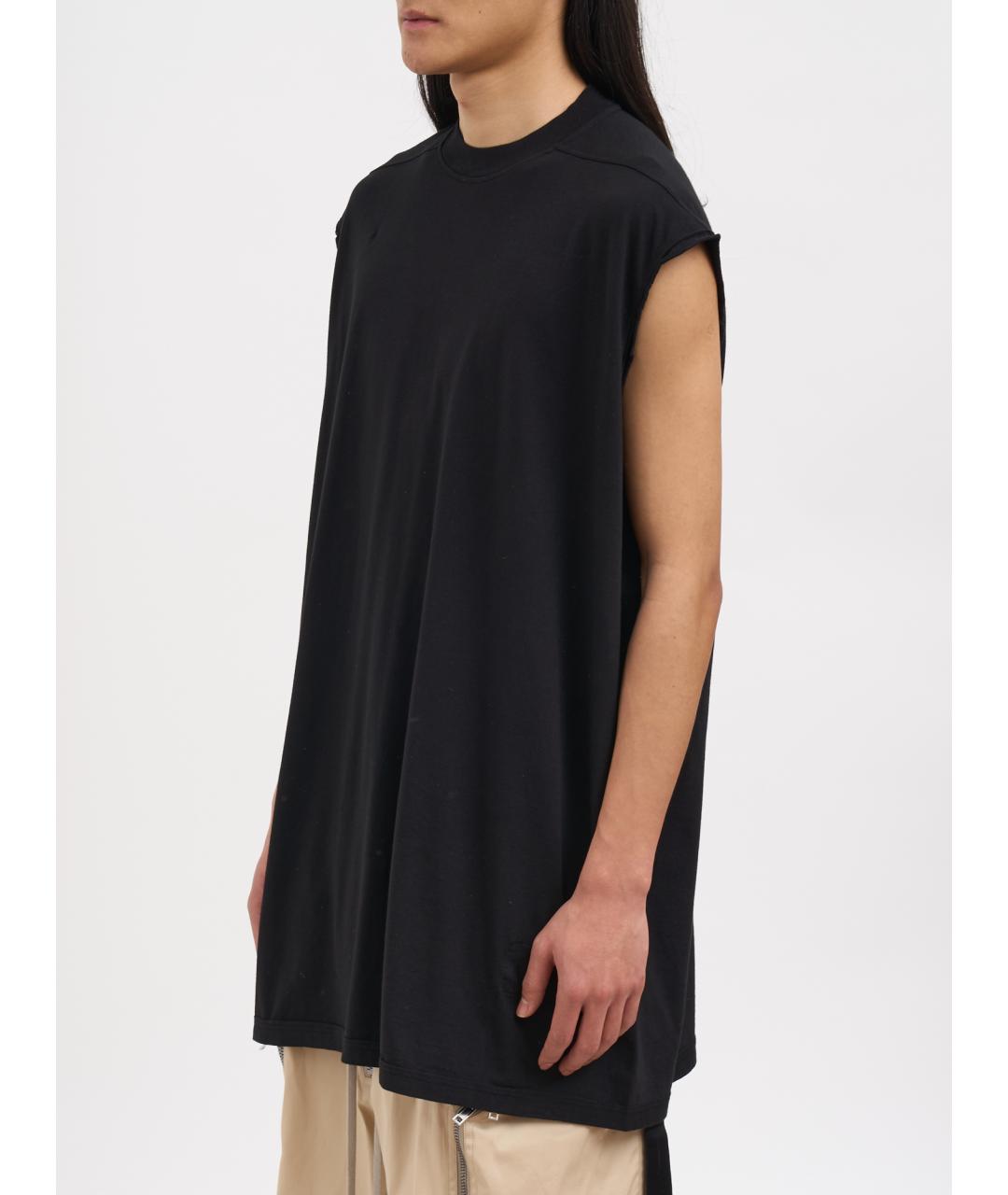 RICK OWENS DRKSHDW Черная хлопковая футболка, фото 2