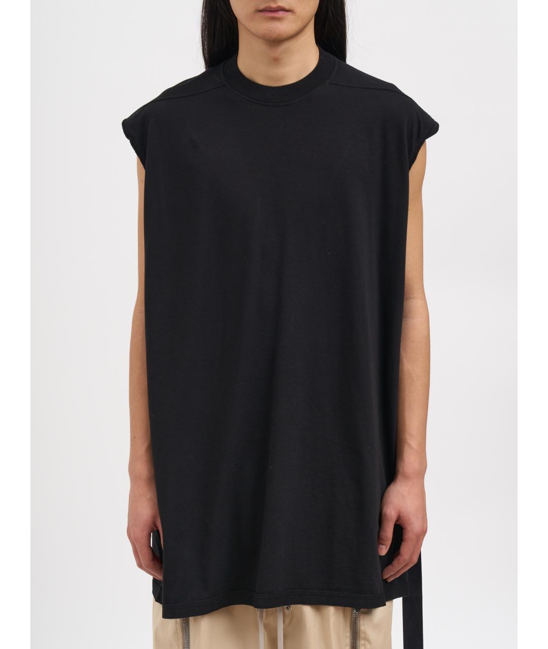 RICK OWENS DRKSHDW Черная хлопковая футболка, фото 5