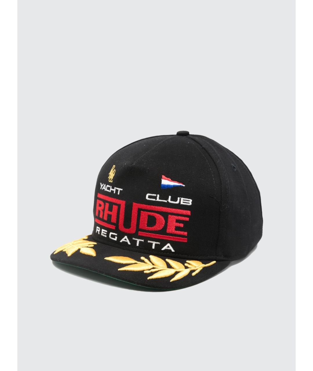 RHUDE Черная хлопковая кепка/бейсболка, фото 4
