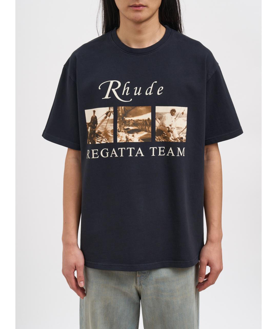 RHUDE Хлопковая футболка, фото 5