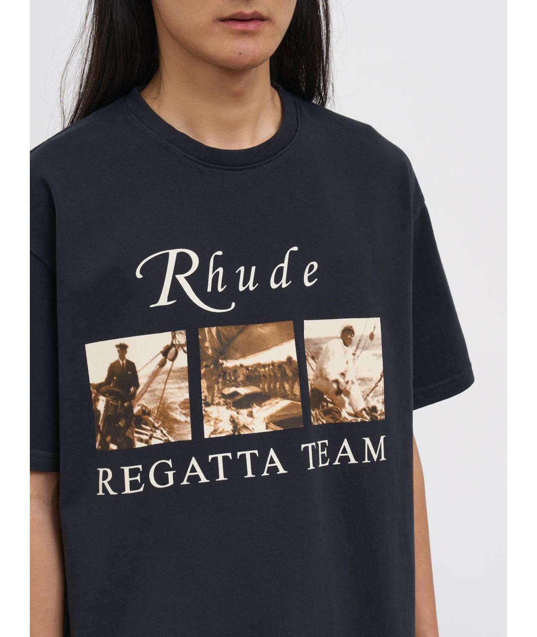 RHUDE Хлопковая футболка, фото 3