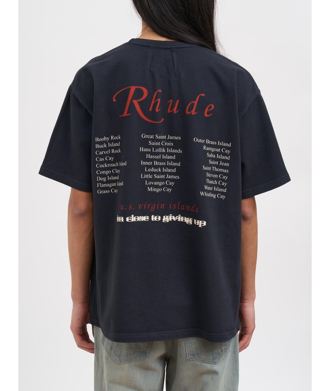 RHUDE Хлопковая футболка, фото 4