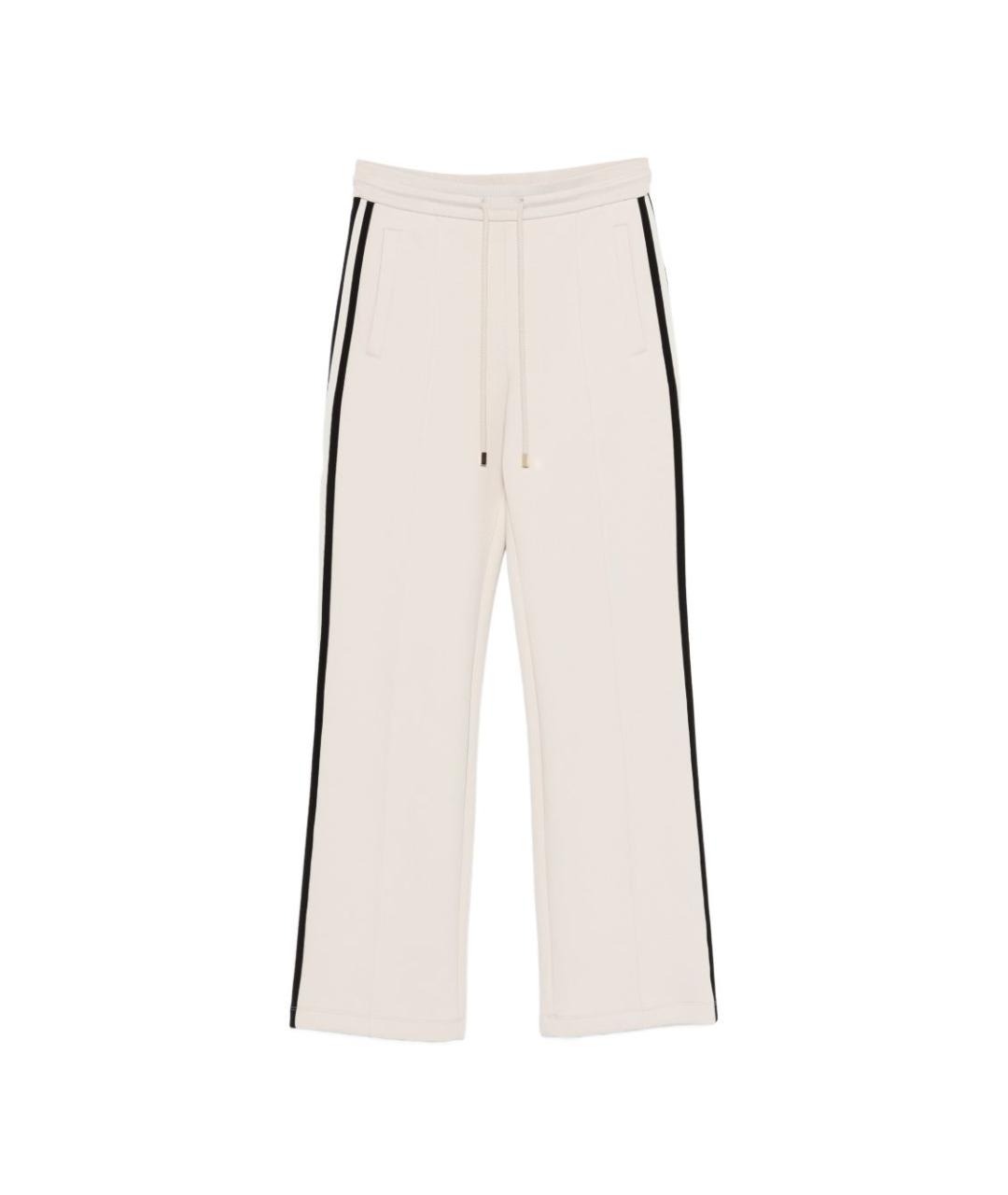 'S MAX MARA Бежевые хлопковые прямые брюки, фото 1