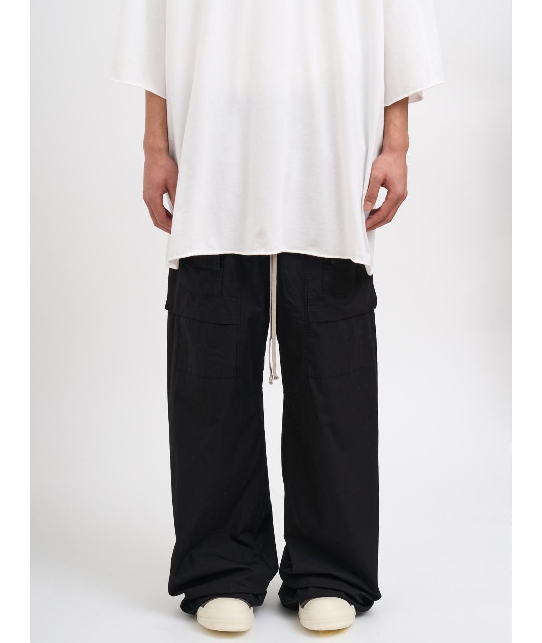 RICK OWENS DRKSHDW Черные хлопковые повседневные брюки, фото 2