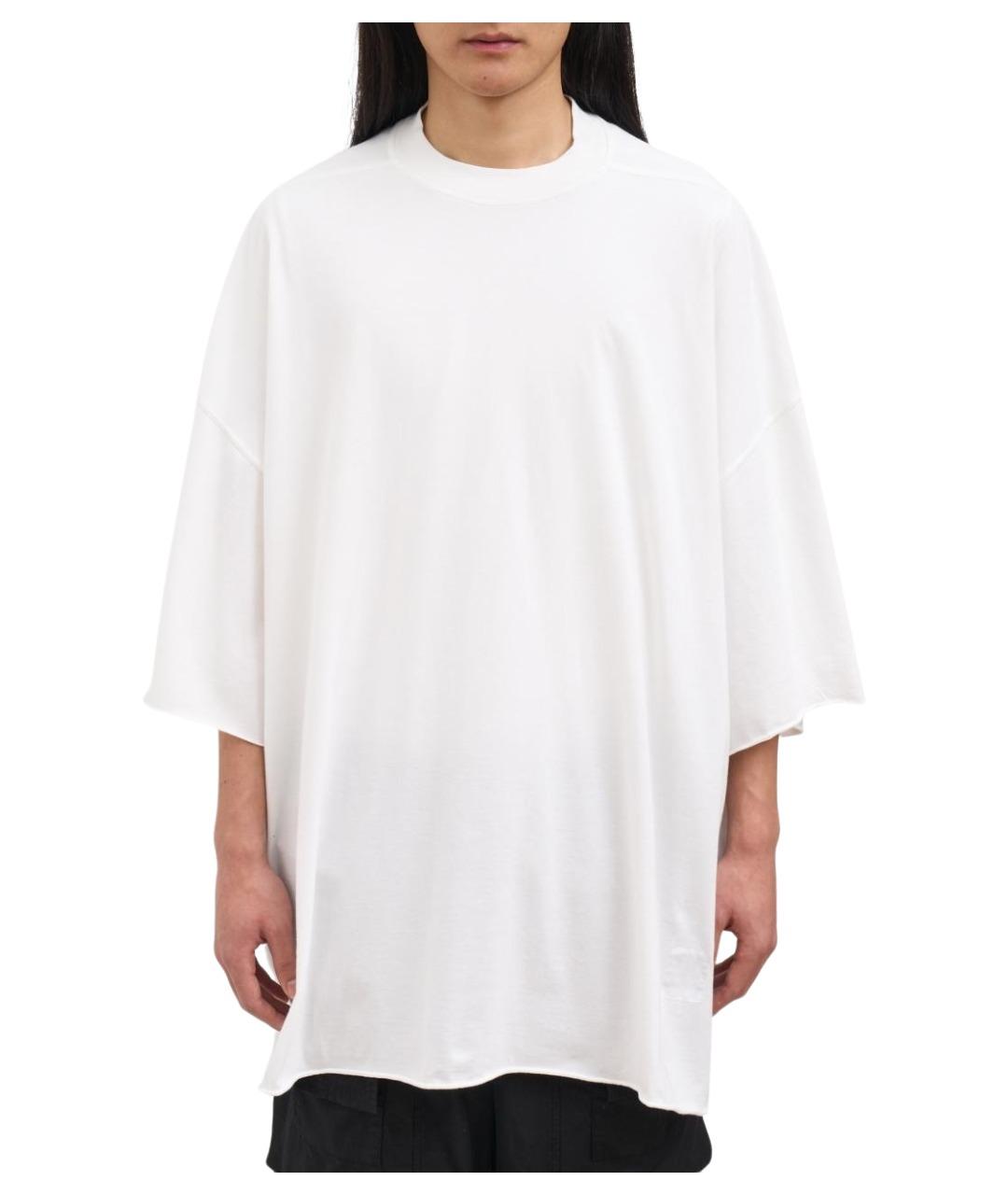 RICK OWENS DRKSHDW Белая хлопковая футболка, фото 1