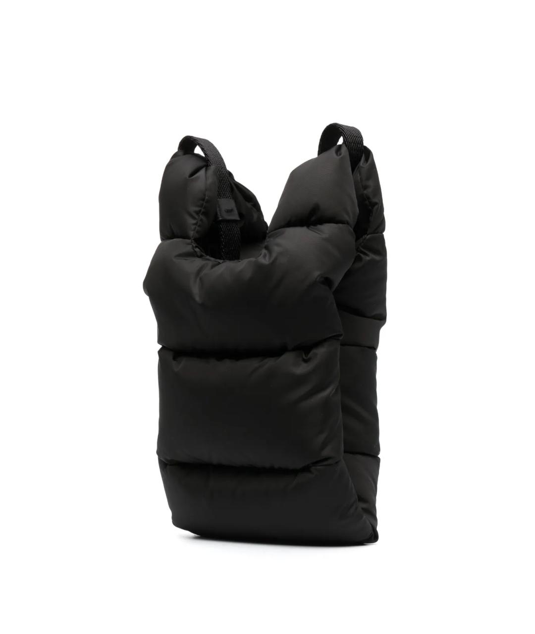 MONCLER Черная синтетическая сумка через плечо, фото 2