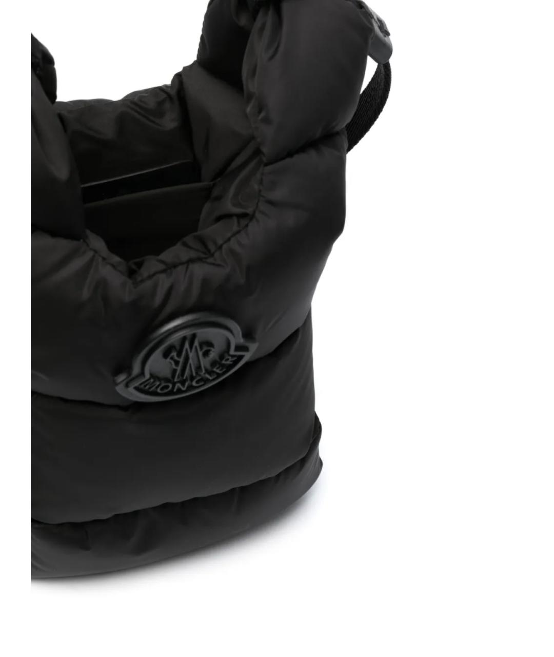 MONCLER Черная синтетическая сумка через плечо, фото 3