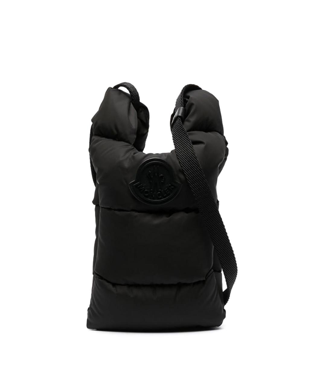 MONCLER Черная синтетическая сумка через плечо, фото 1