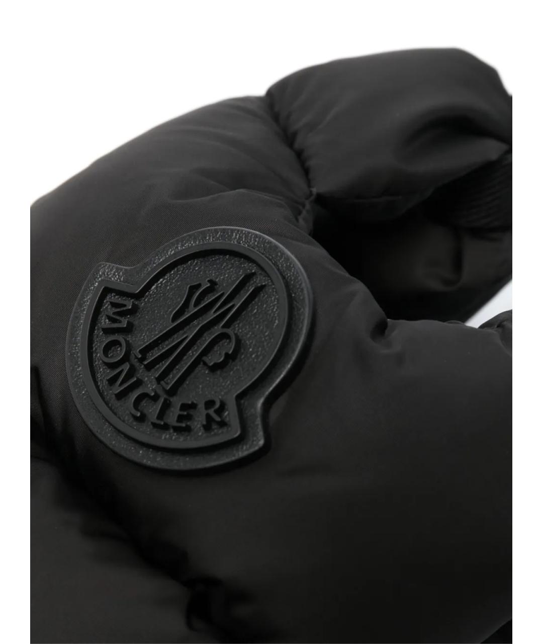 MONCLER Черная синтетическая сумка через плечо, фото 4