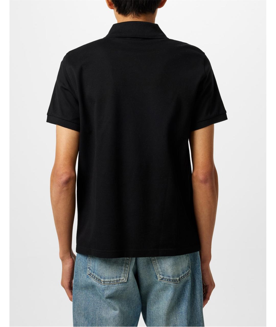 SAINT LAURENT Черная хлопковая футболка, фото 5