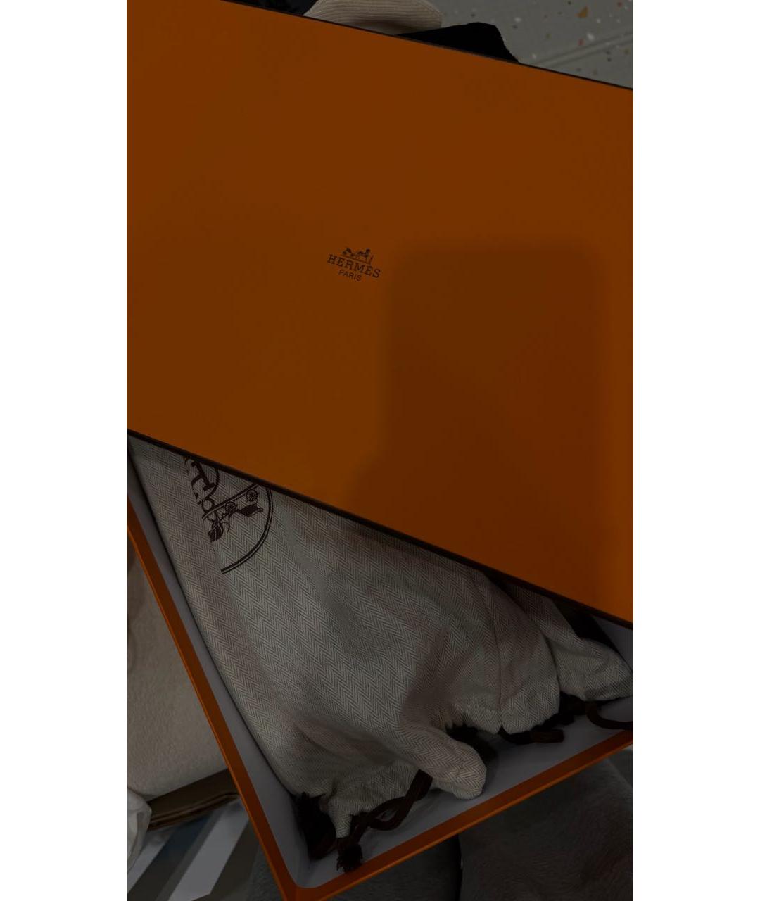 HERMES Оранжевое шлепанцы, фото 6