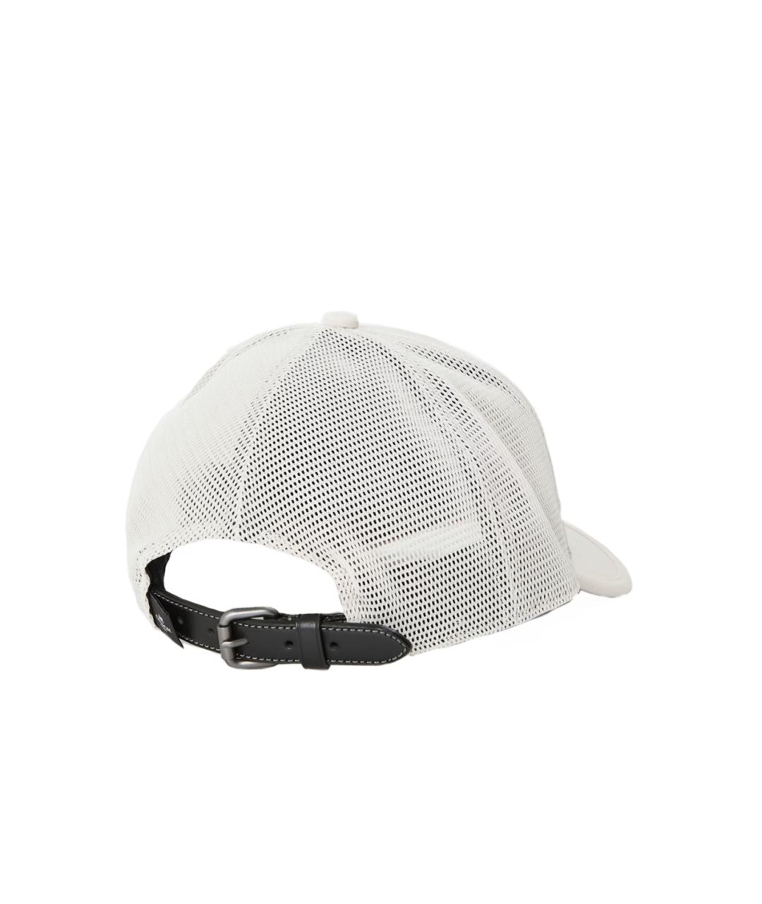 COACH Белая хлопковая кепка, фото 2