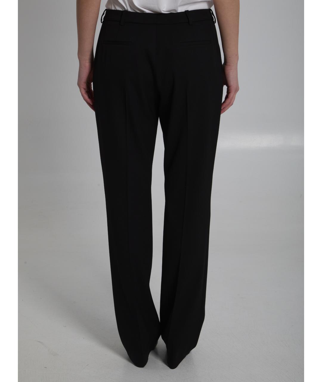 BALENCIAGA Черные шерстяные прямые брюки, фото 4