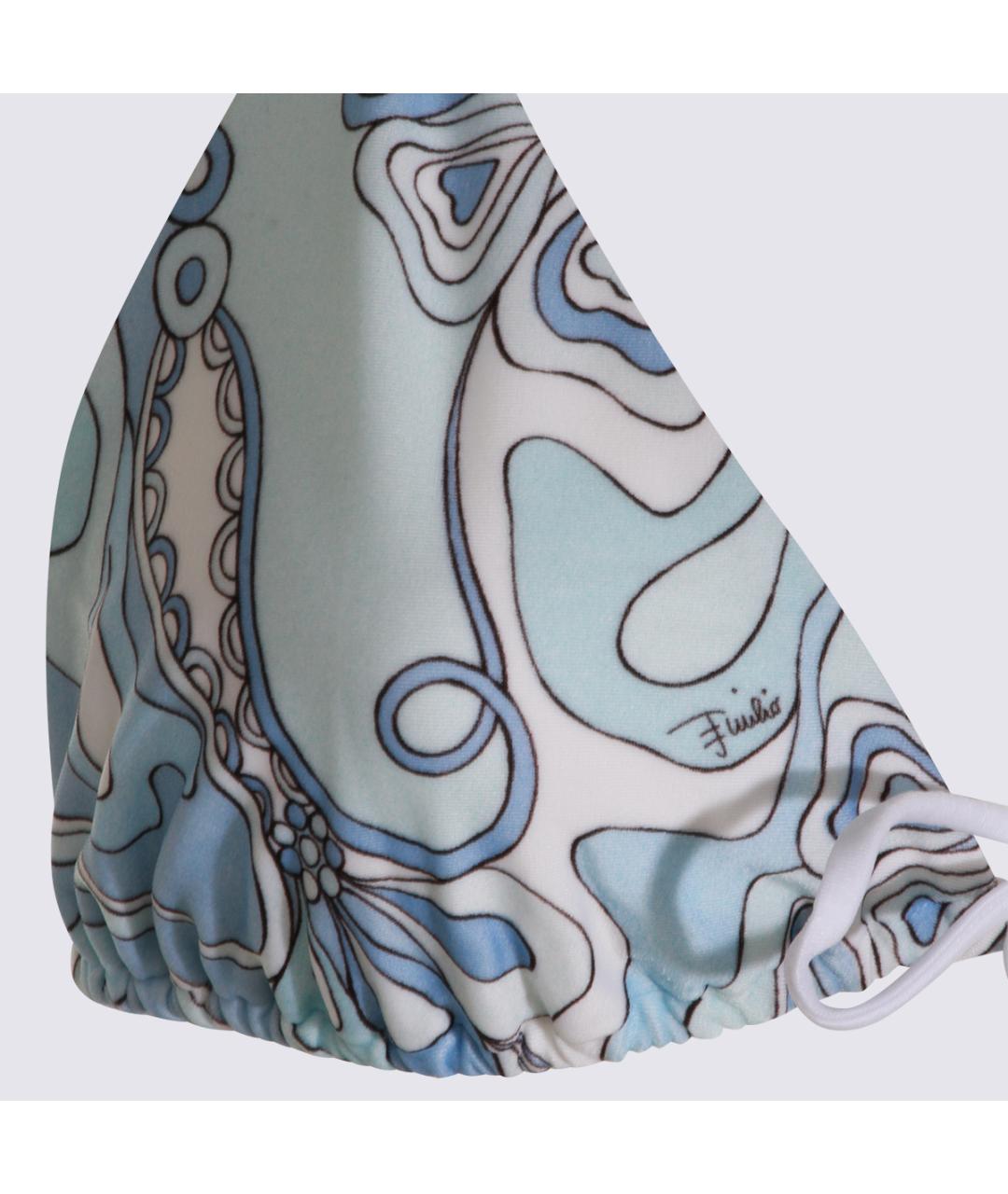 EMILIO PUCCI Синий полиамидовый купальник, фото 3