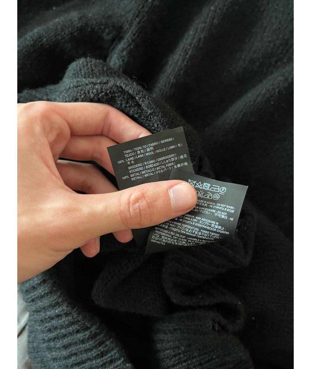 SAINT LAURENT Черный шерстяной джемпер / свитер, фото 6