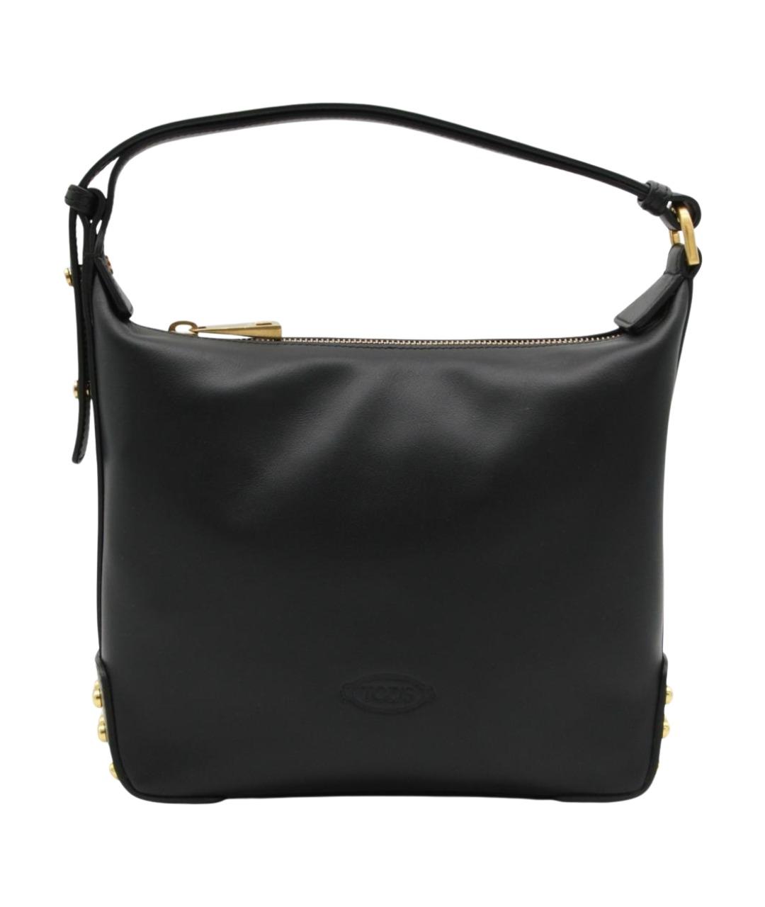 TOD'S Черная кожаная сумка через плечо, фото 1