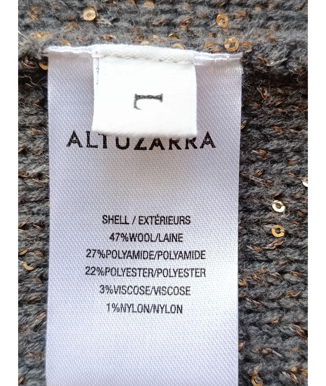 ALTUZARRA Антрацитовая шерстяная юбка миди, фото 8