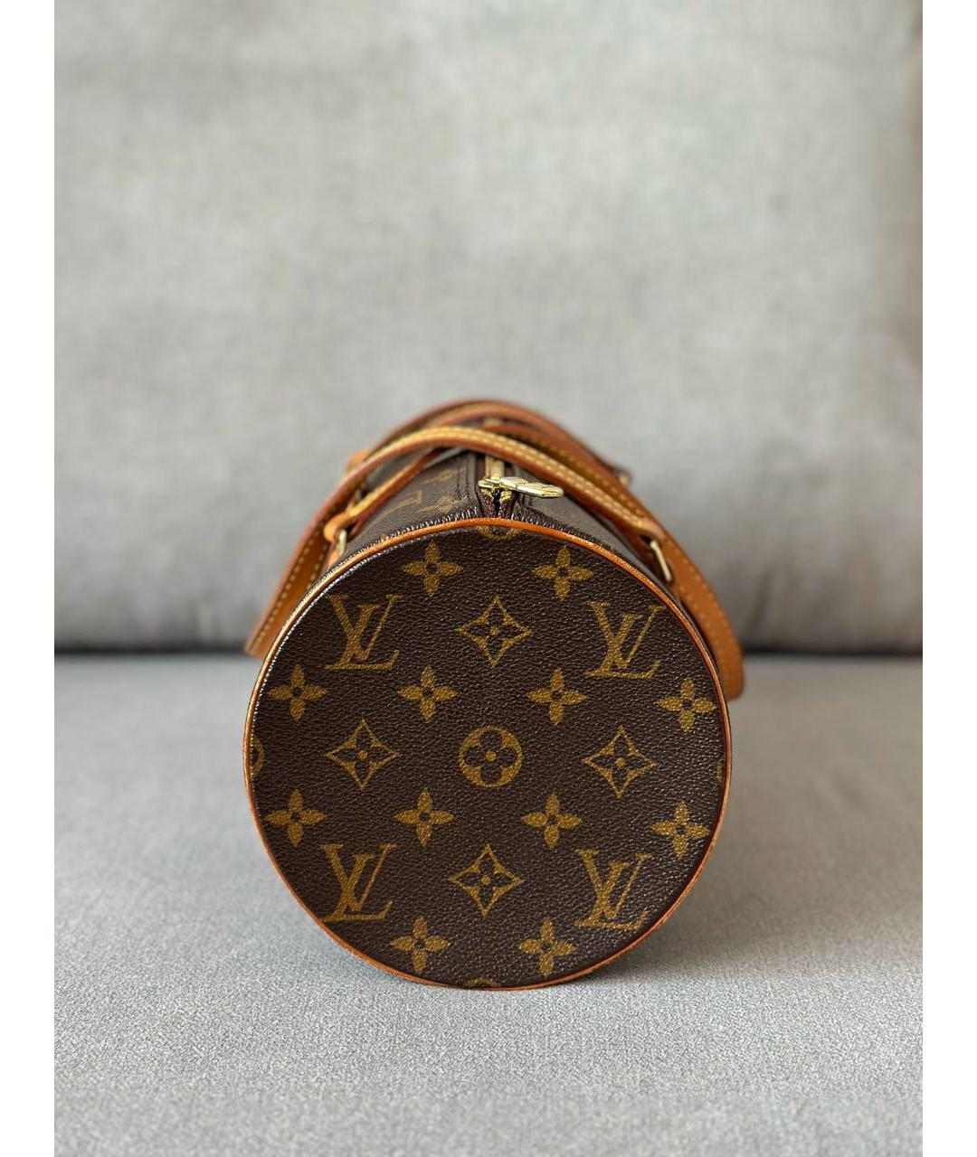 LOUIS VUITTON Коричневая сумка с короткими ручками, фото 5
