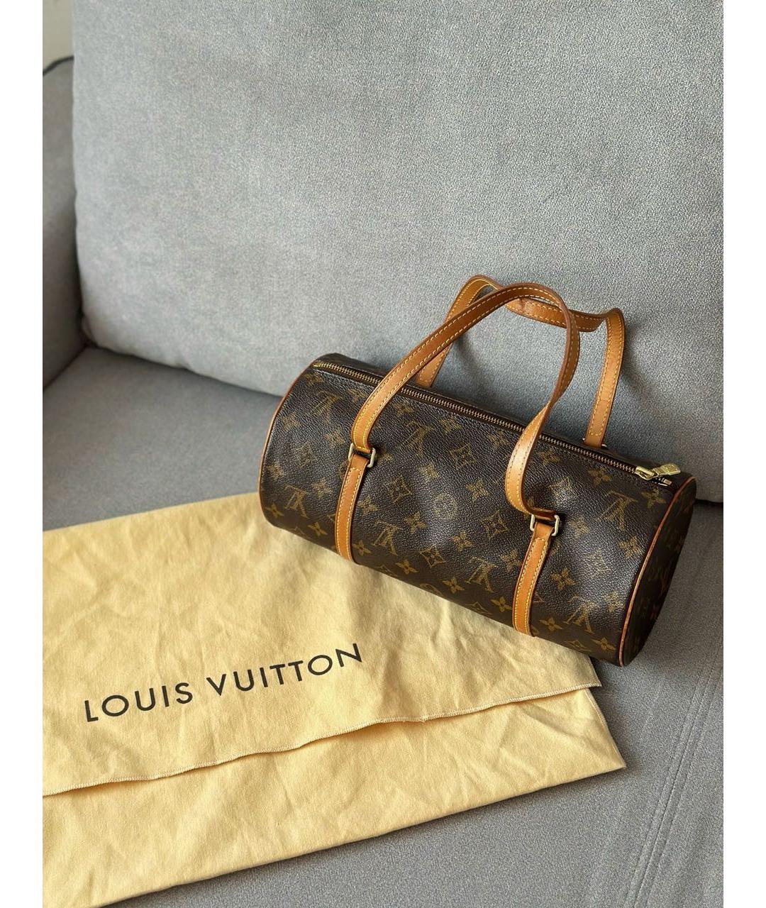 LOUIS VUITTON Коричневая сумка с короткими ручками, фото 2