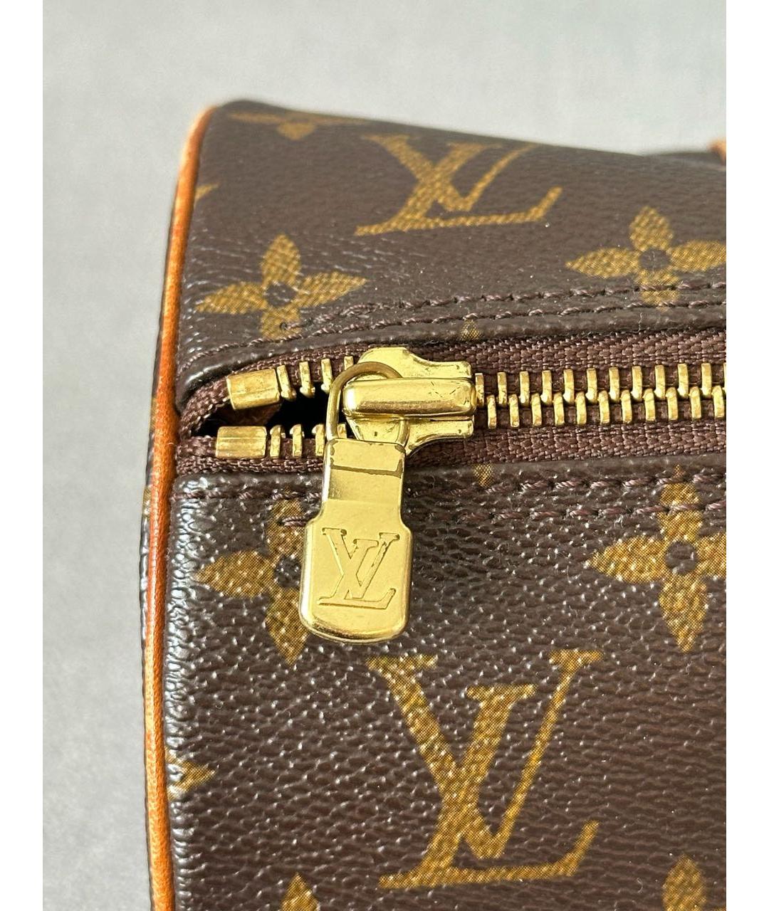 LOUIS VUITTON Коричневая сумка с короткими ручками, фото 7